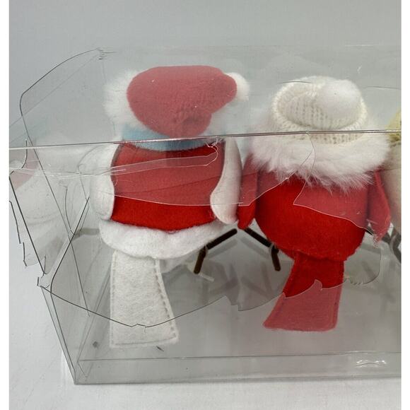 2023 Featherly Friends Target Christmas 3pc Fabric Bird Figurine Wondershop READ - Picture 6 of 6